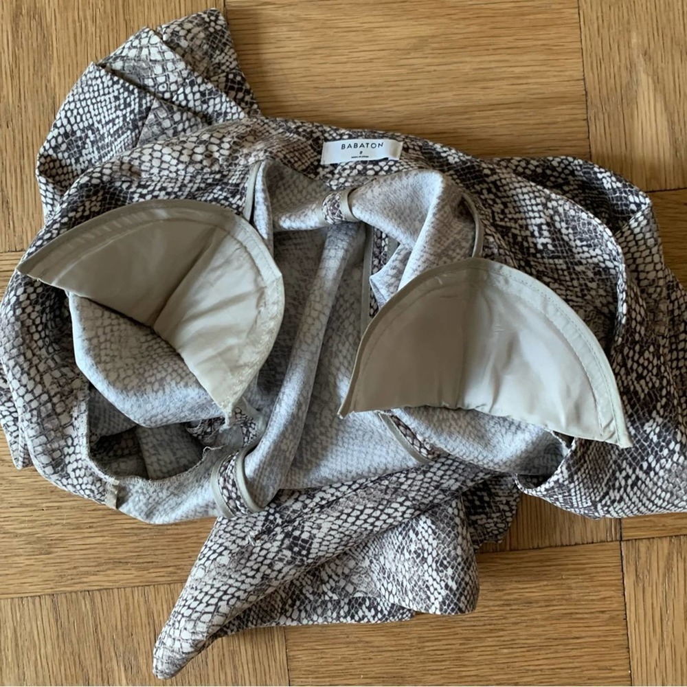 Babaton Aritzia 2 Macaulay Python Snake Print Bla… - image 7